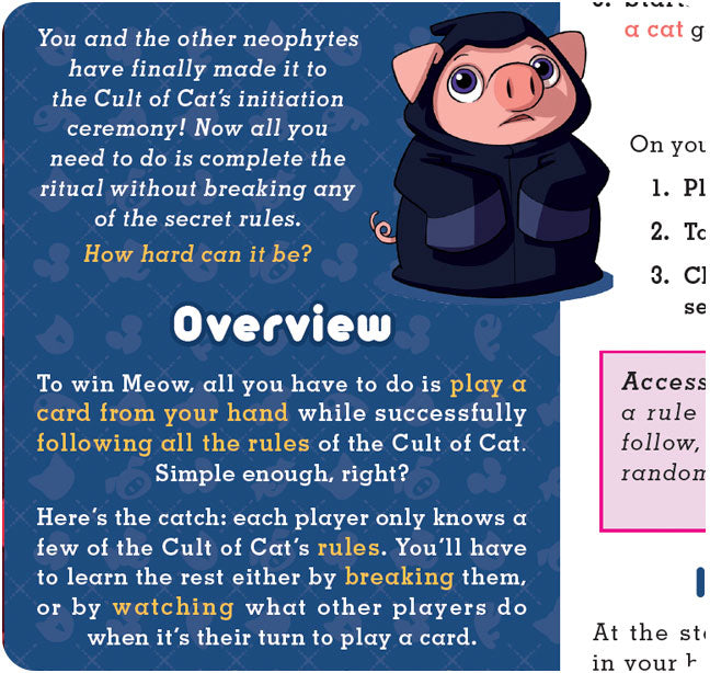 Meow! The Cult of Cat, Board Game