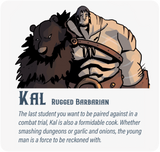 Dungeon Pages: Kal (Rugged Barbarian) in Faris