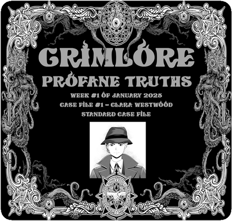 GRIMLORE Profane Truths Case File 2025-01