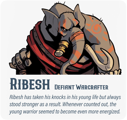 Dungeon Pages: Ribesh (Defiant Warcrafter) in Cursed Valley