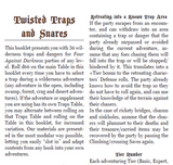 A Four Against Darkness Zine - Twisted Traps and Snares